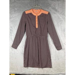 Maison jules womens dress size Small brown and orange with slip